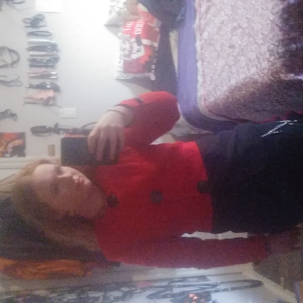 Red & black jacket